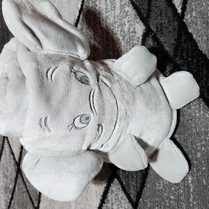 DISNEY BABY TRAVEL GRAY DUMBO FOLDABLE PLUSH BLANKET UNISEX 39"X29"